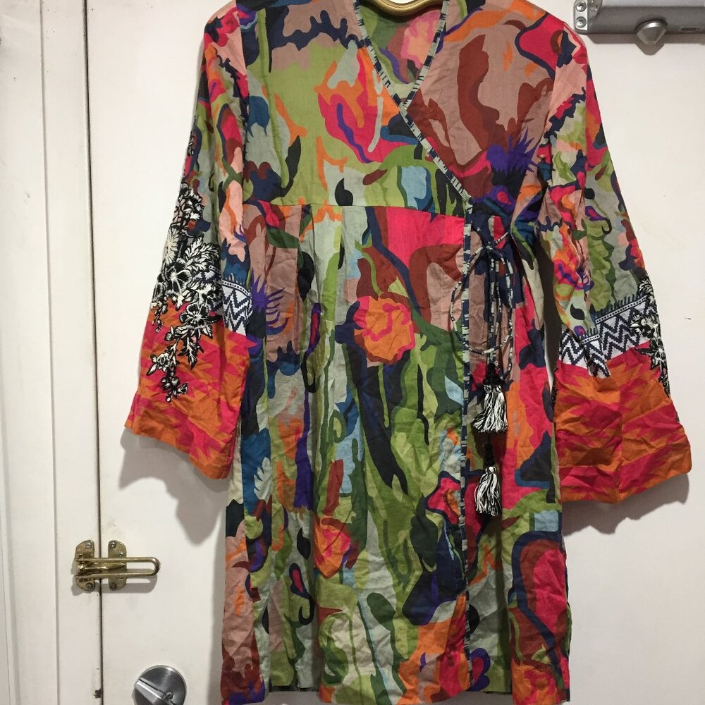 SAPPHIRE WRAP BLOUSE / DRESS SIZE S